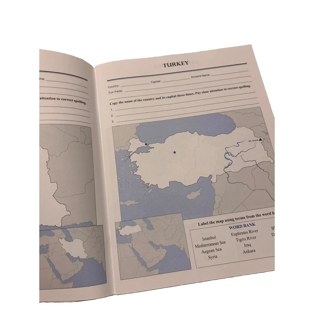 Geography 1 Workbook Middle East Europe North Africa Memoria Press 9781615381265